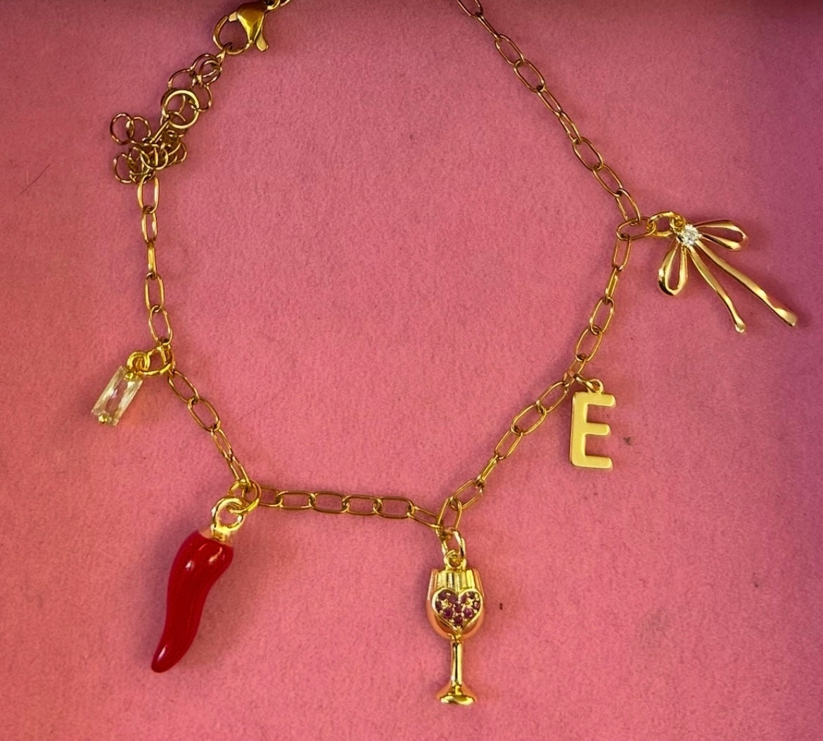 Flat Letter Charms