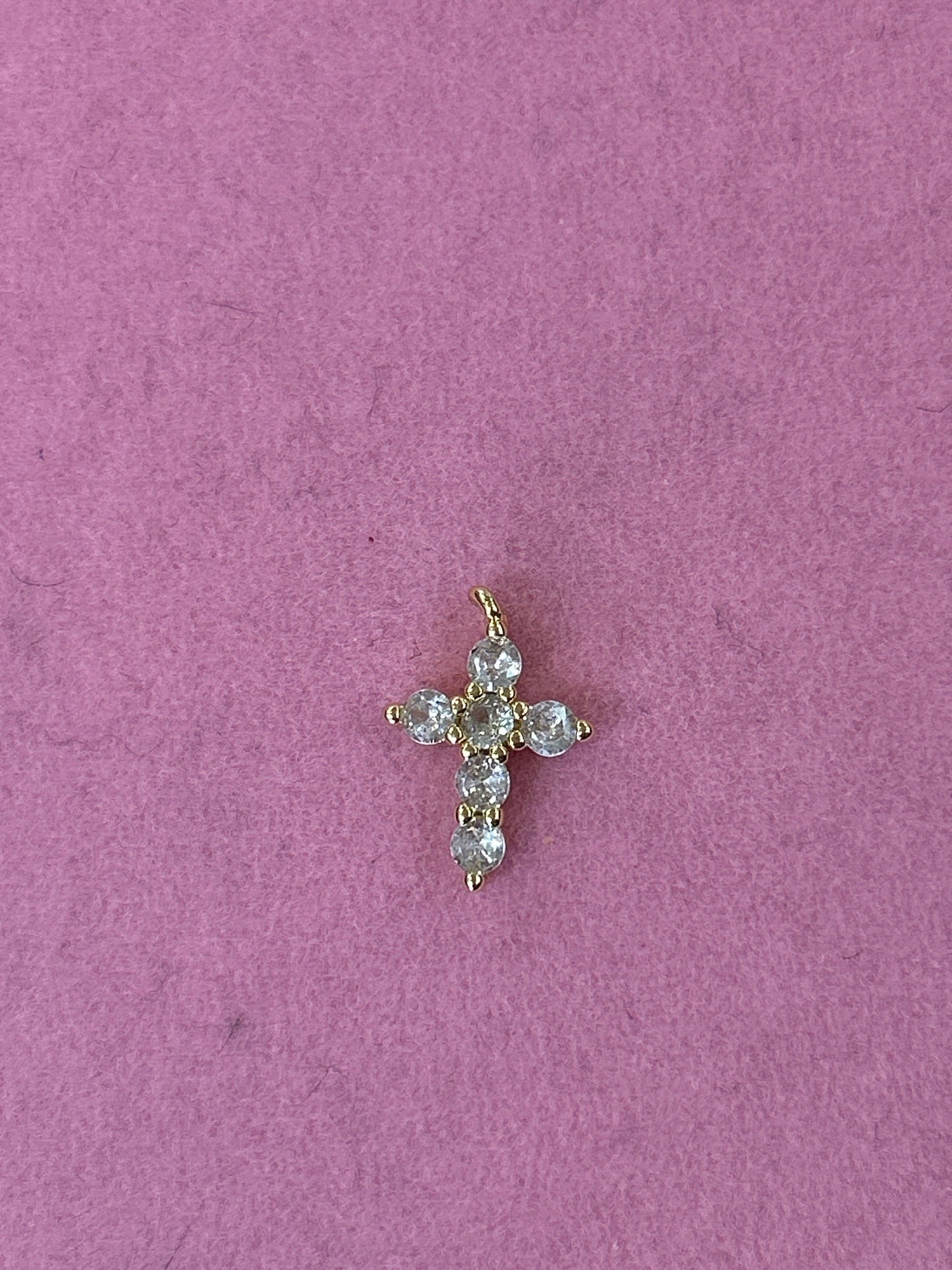 Crystal Cross Charm