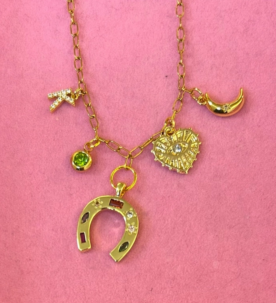Round Birthstone Charms