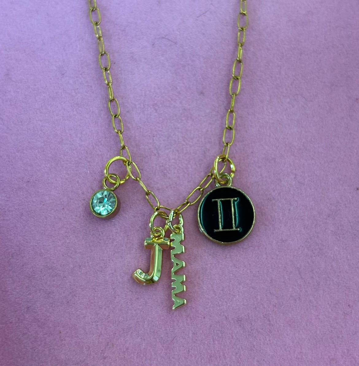 Round Birthstone Charms