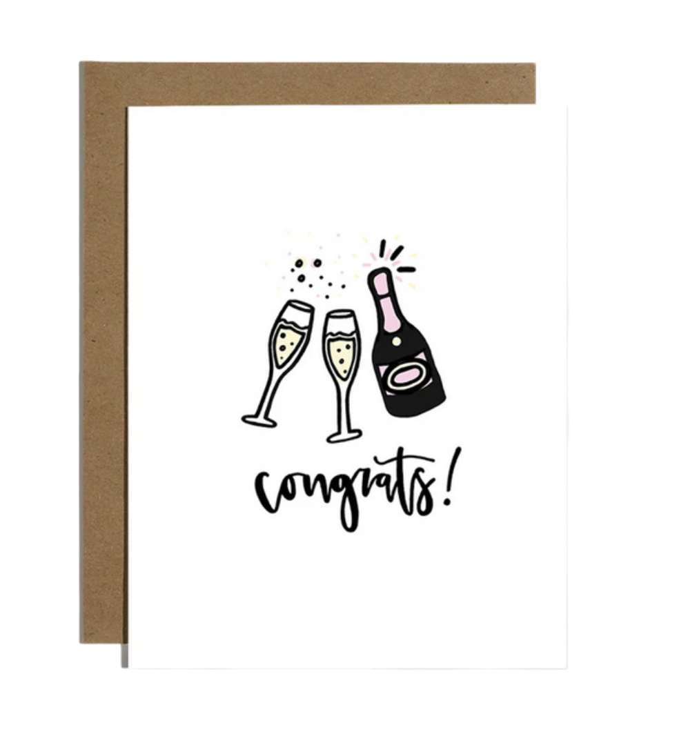 Congrats Champagne Card