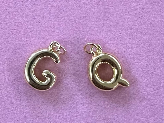 Large Bubble Letter Charm
